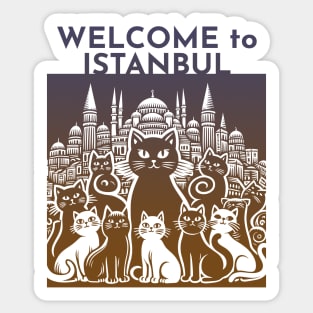 Istanbul Turkey Cats Sticker